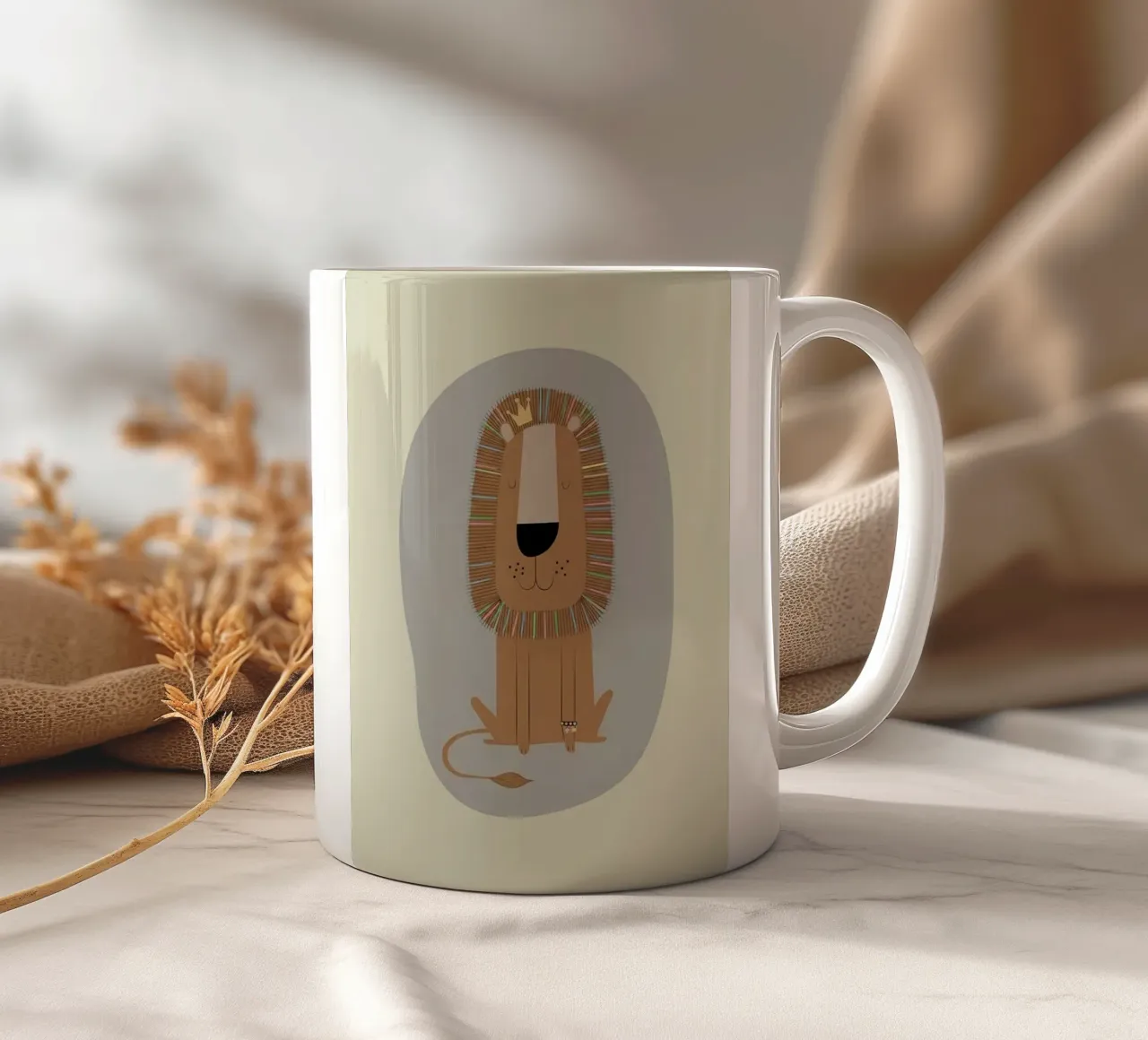 Il Re Leone gentile tazza in ceramica da Jasonheeran