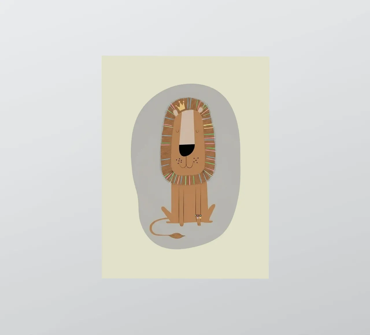 De vriendelijke Leeuwenkoning sticker van Jasonheeran