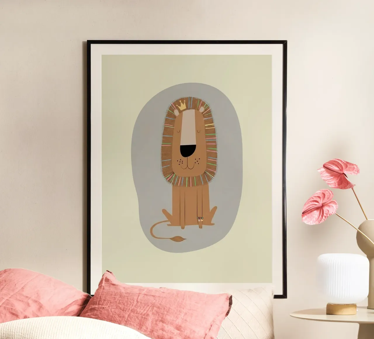 De vriendelijke Leeuwenkoning poster van Jasonheeran