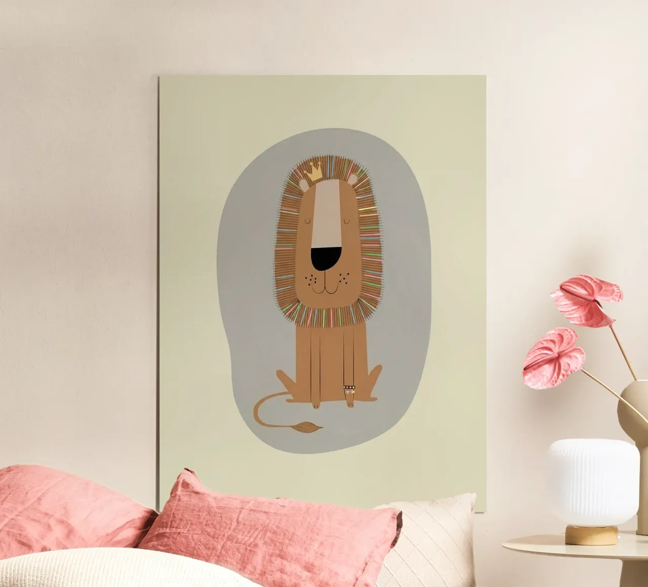 De vriendelijke Leeuwenkoning poster van Jasonheeran