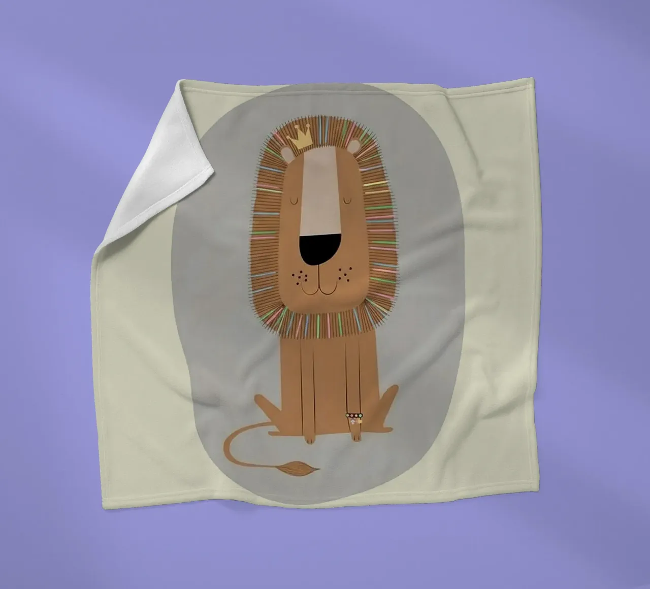 Il Re Leone gentile coperta in pile da Jasonheeran
