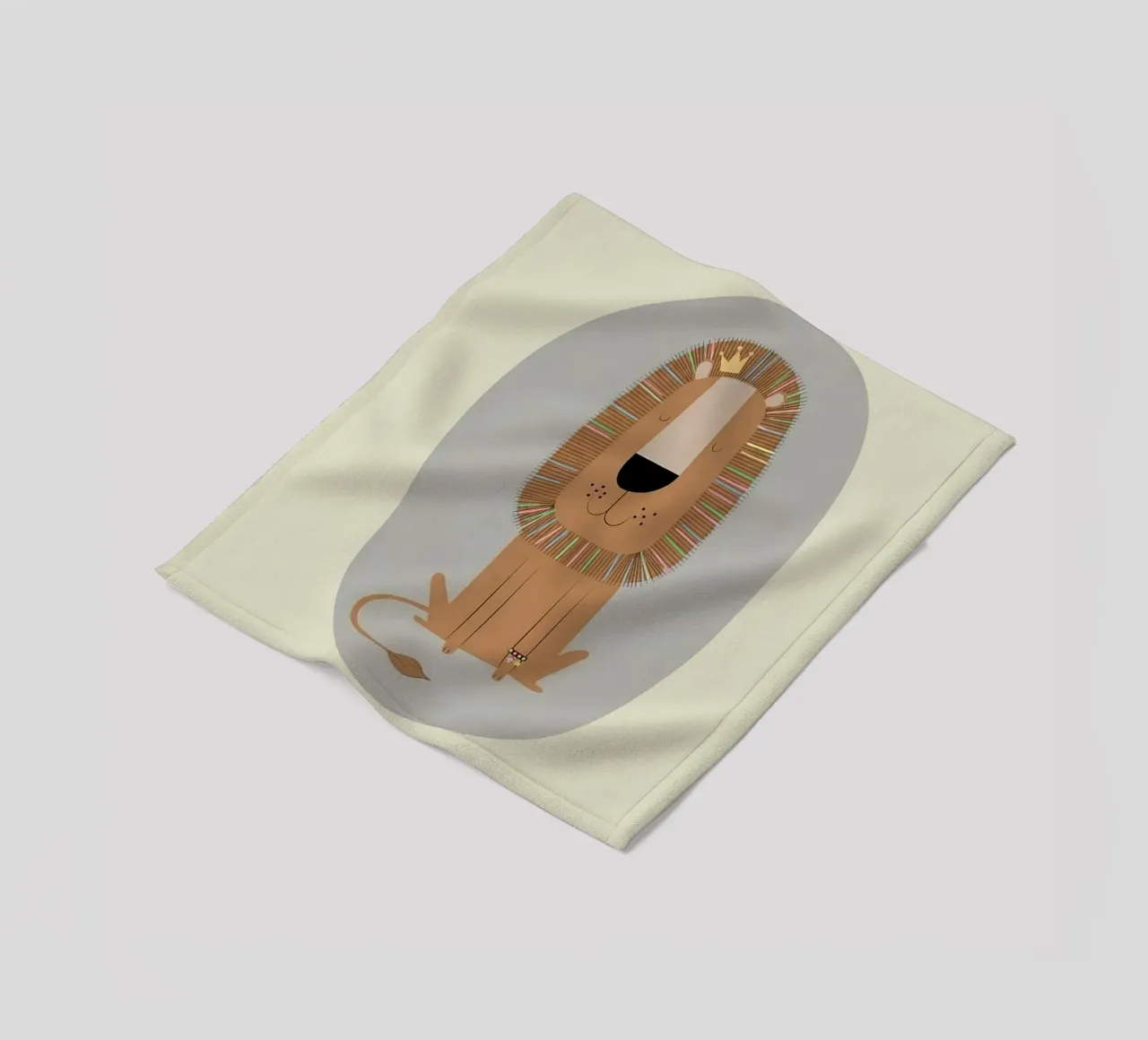 Der sanfte Löwenkönig Fleecedecke von Jasonheeran