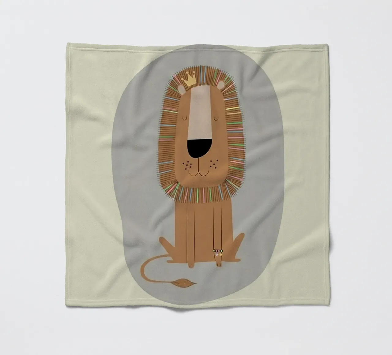Il Re Leone gentile coperta in pile da Jasonheeran