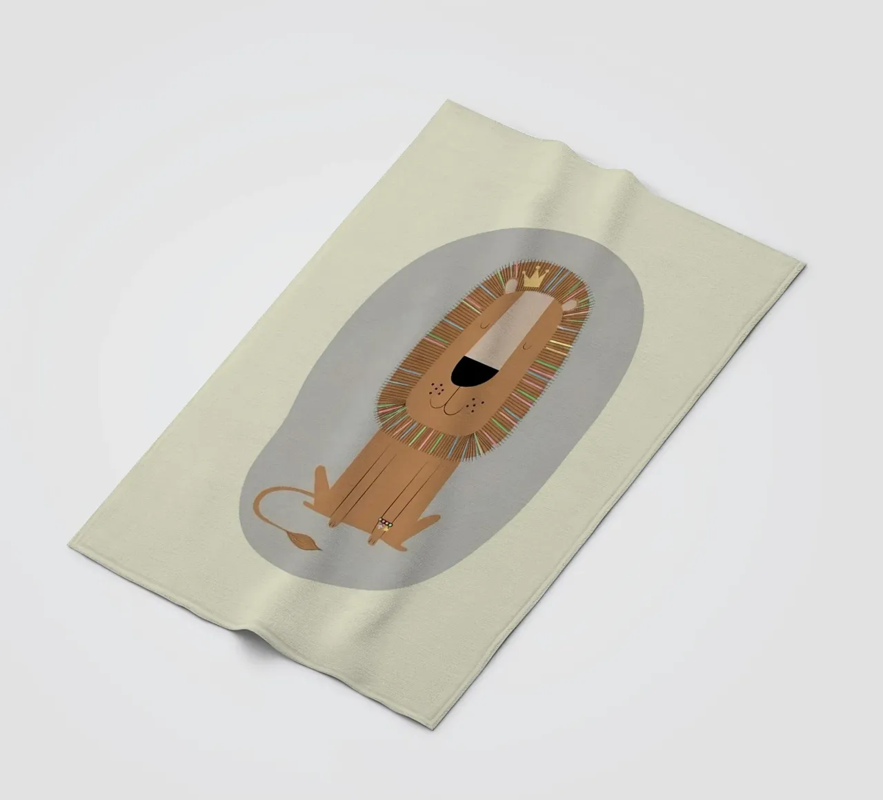 Il Re Leone gentile coperta in pile da Jasonheeran