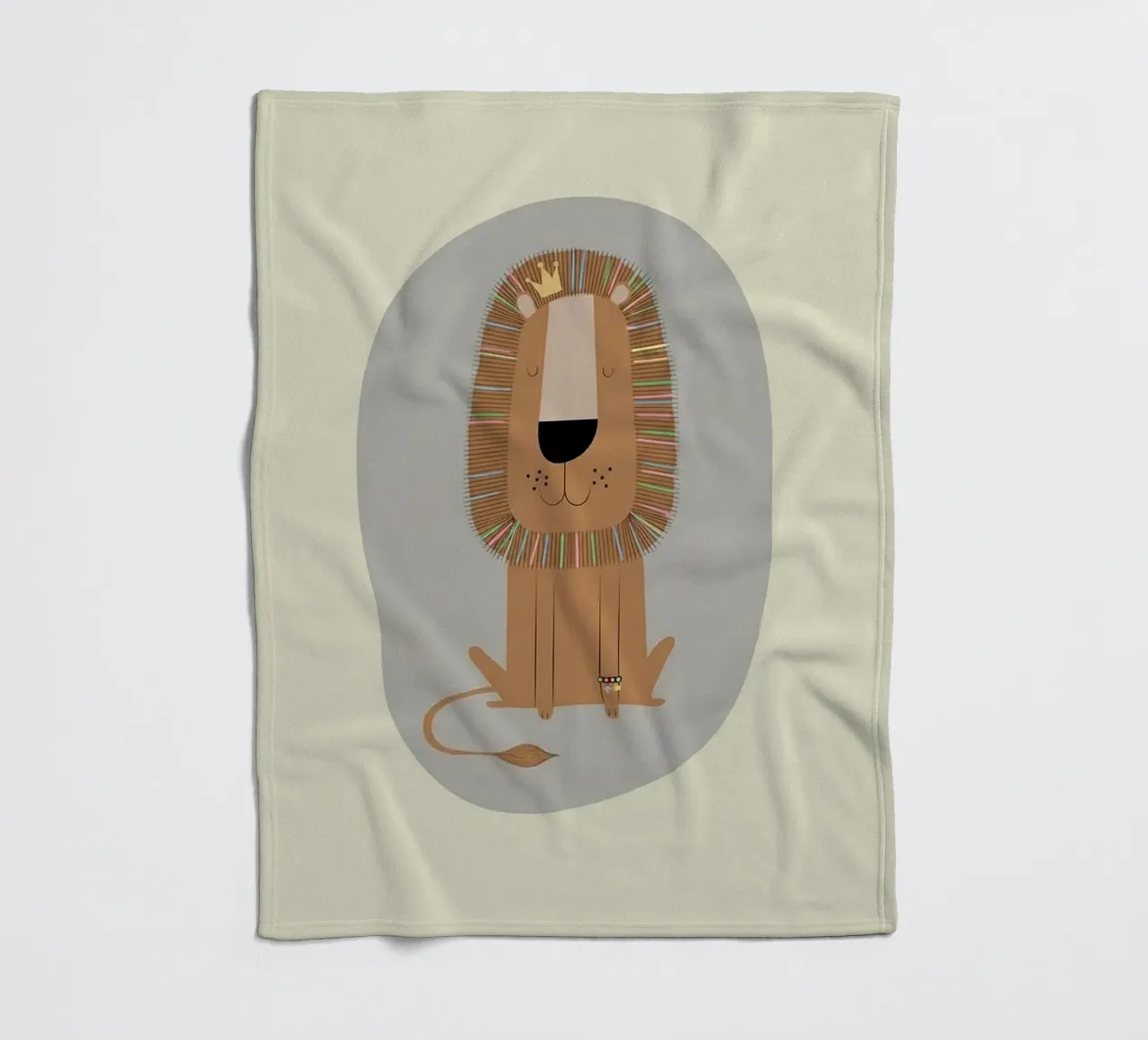 Il Re Leone gentile coperta in pile da Jasonheeran