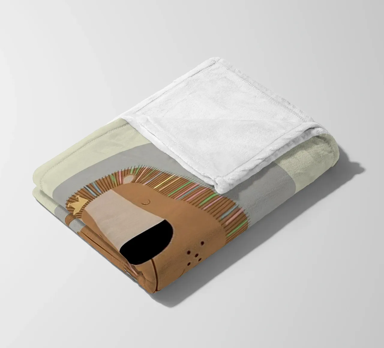 Il Re Leone gentile coperta in pile da Jasonheeran