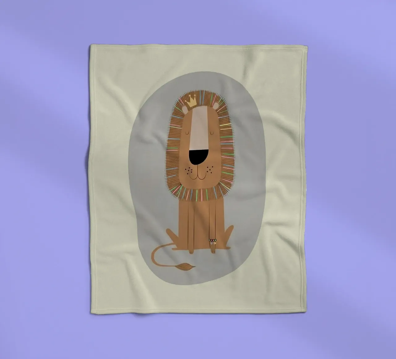 Il Re Leone gentile coperta in pile da Jasonheeran