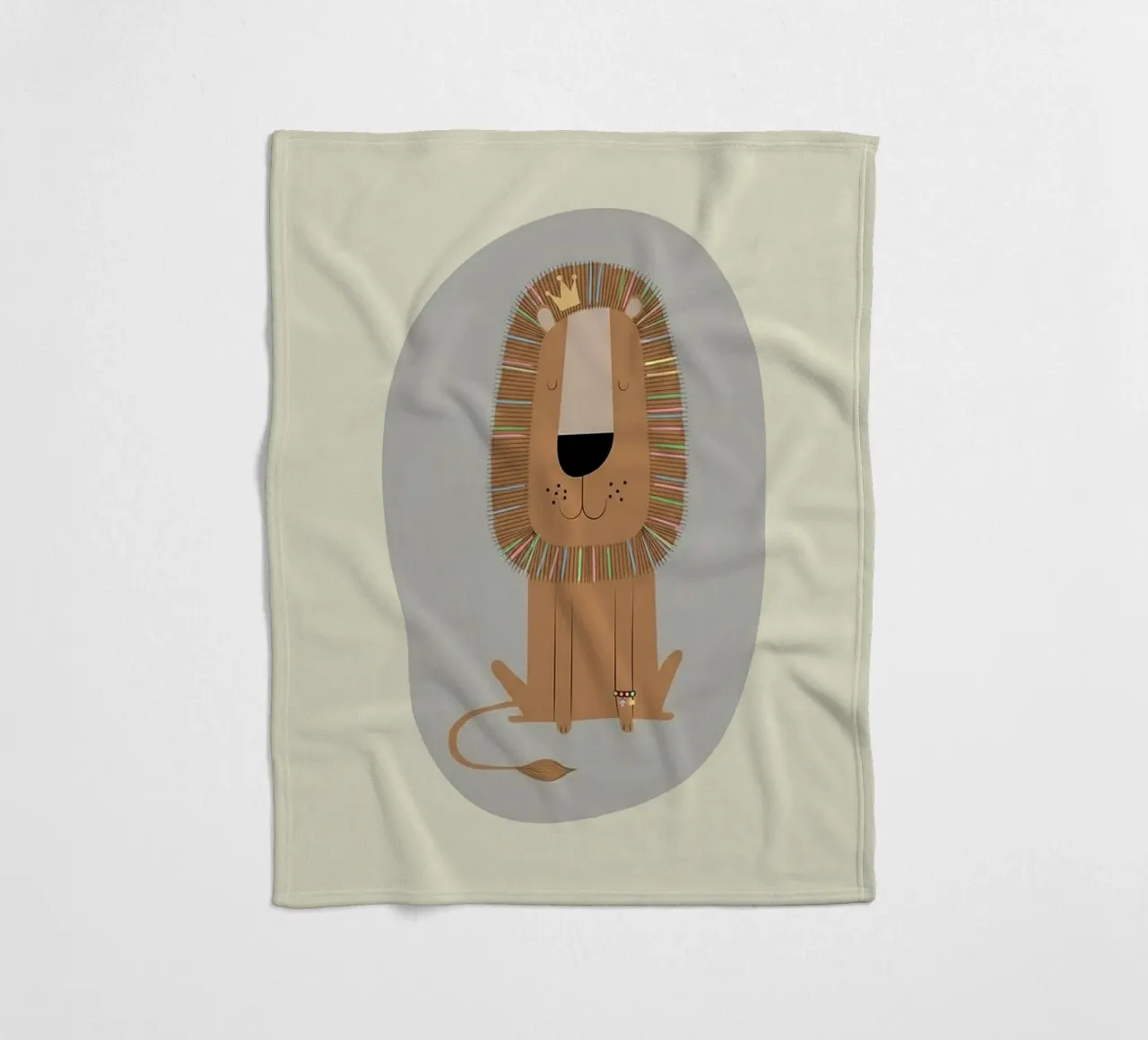 Il Re Leone gentile coperta in pile da Jasonheeran