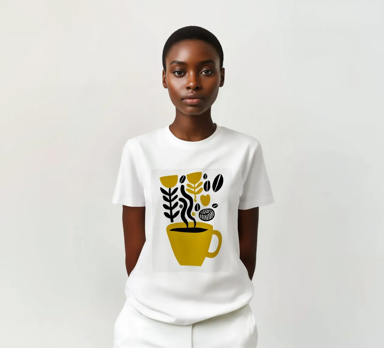 Profumo di caffè | Botanica, chicchi e un cuore t-shirt da Autofocus