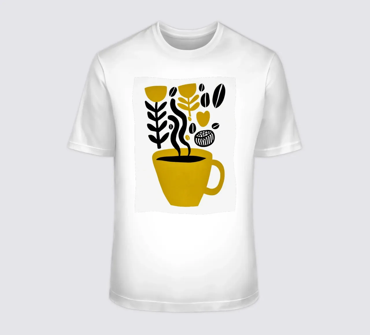 Profumo di caffè | Botanica, chicchi e un cuore t-shirt da Autofocus