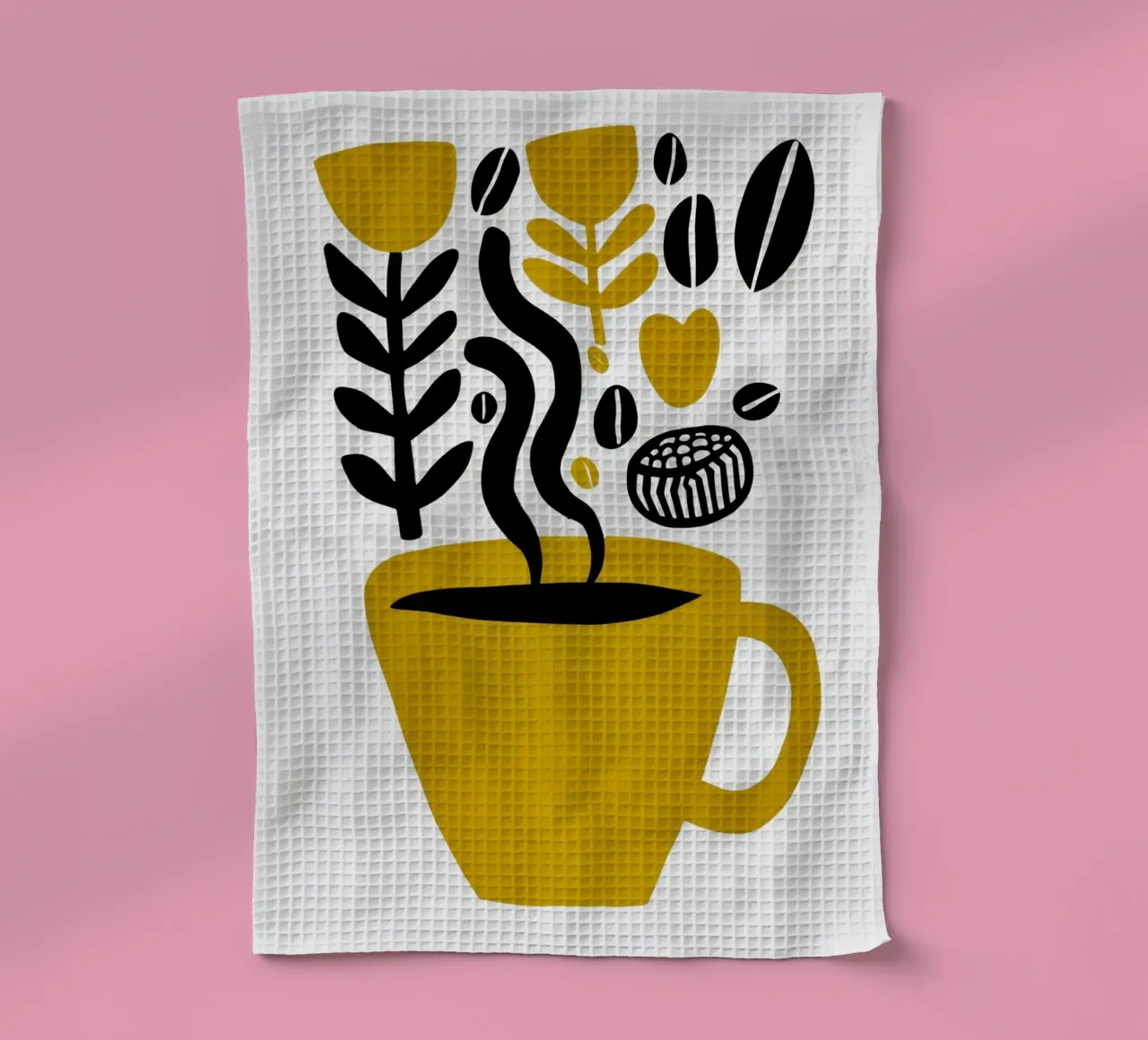 Profumo di caffè | Botanica, chicchi e un cuore canovaccio da cucina da Autofocus