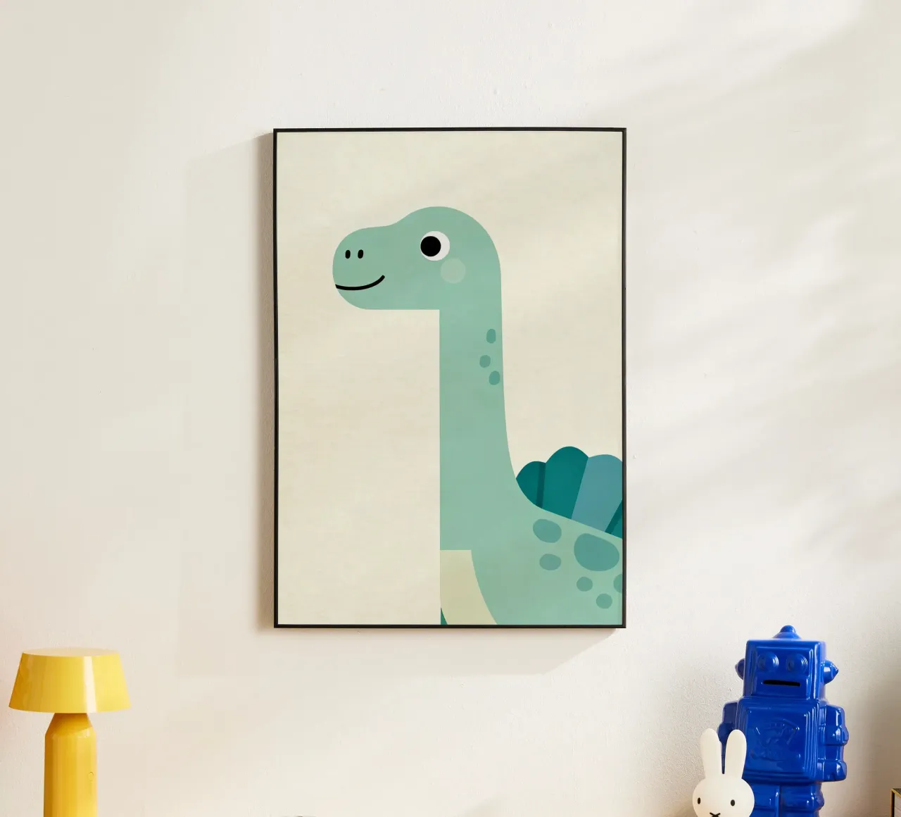 Spinosaurus Friendly Dinosaur alluminio dibond da EverLuvv Studio