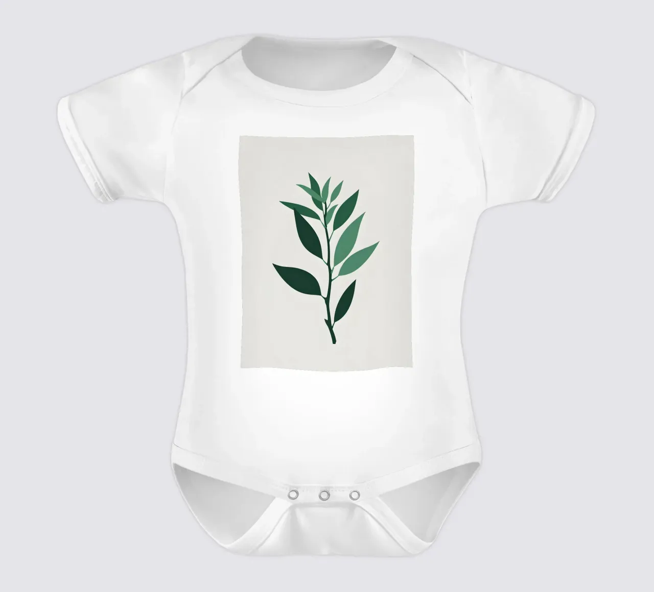 Pianta di giada body neonato maniche corte da Botanical Gallery