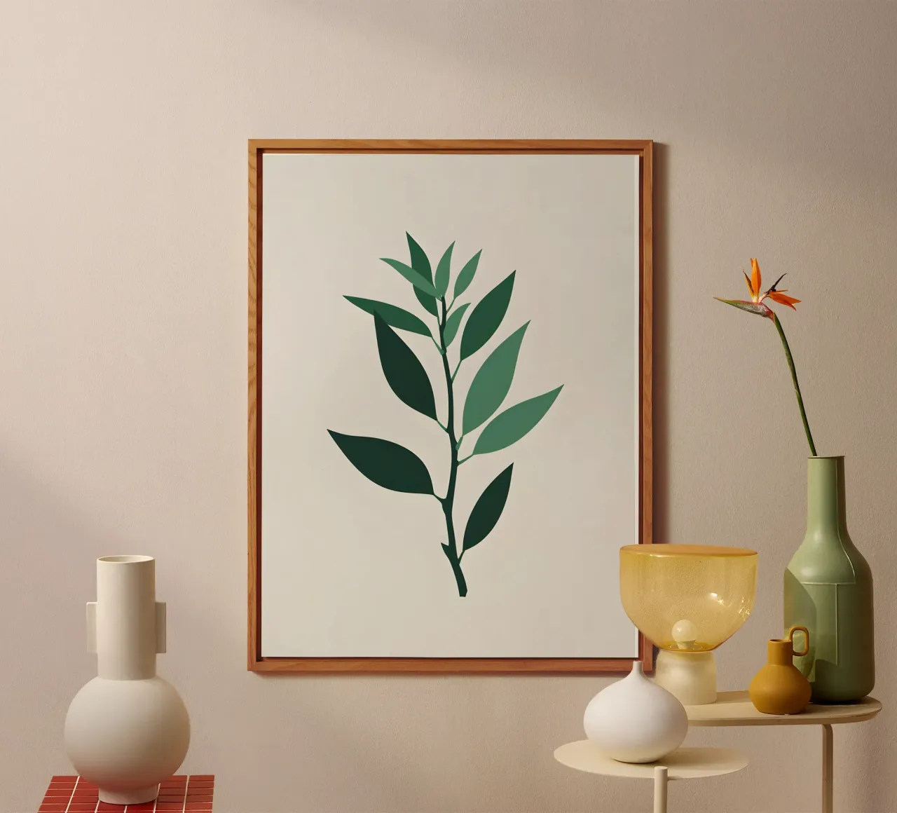 Pianta di giada alluminio dibond da Botanical Gallery
