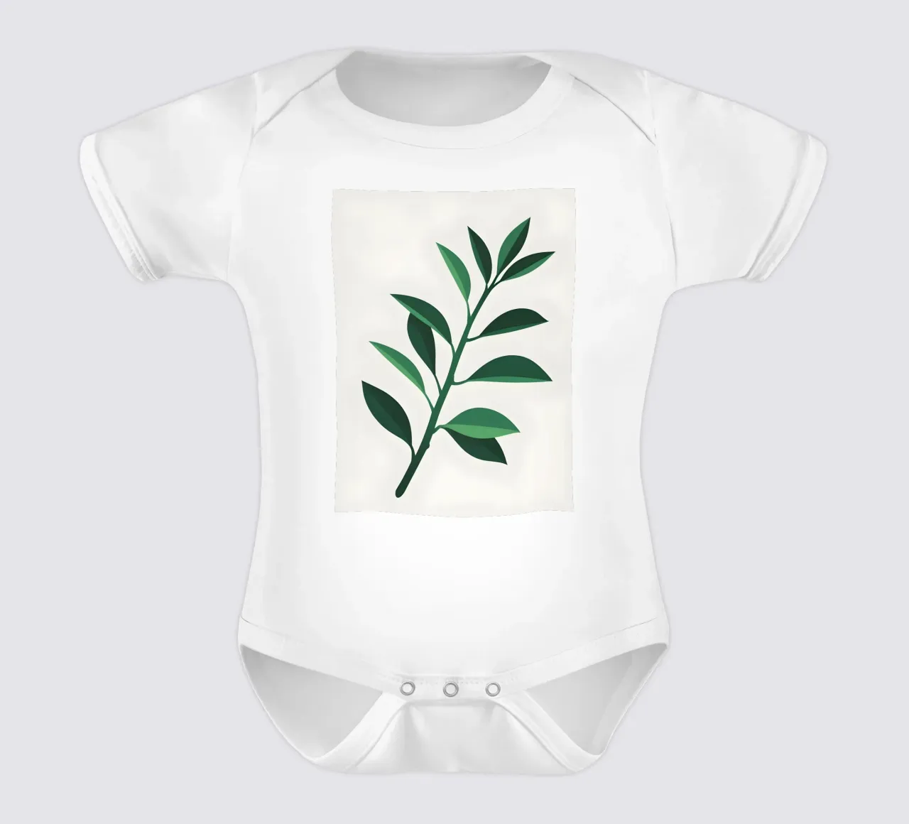 Pianta di giada body neonato maniche corte da Botanical Gallery