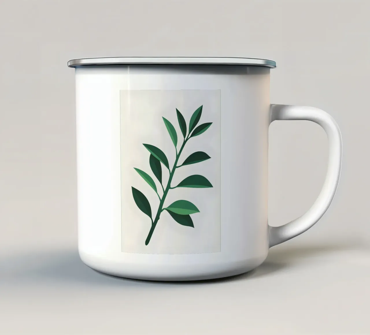 Pianta di giada tazza in smalto da Botanical Gallery