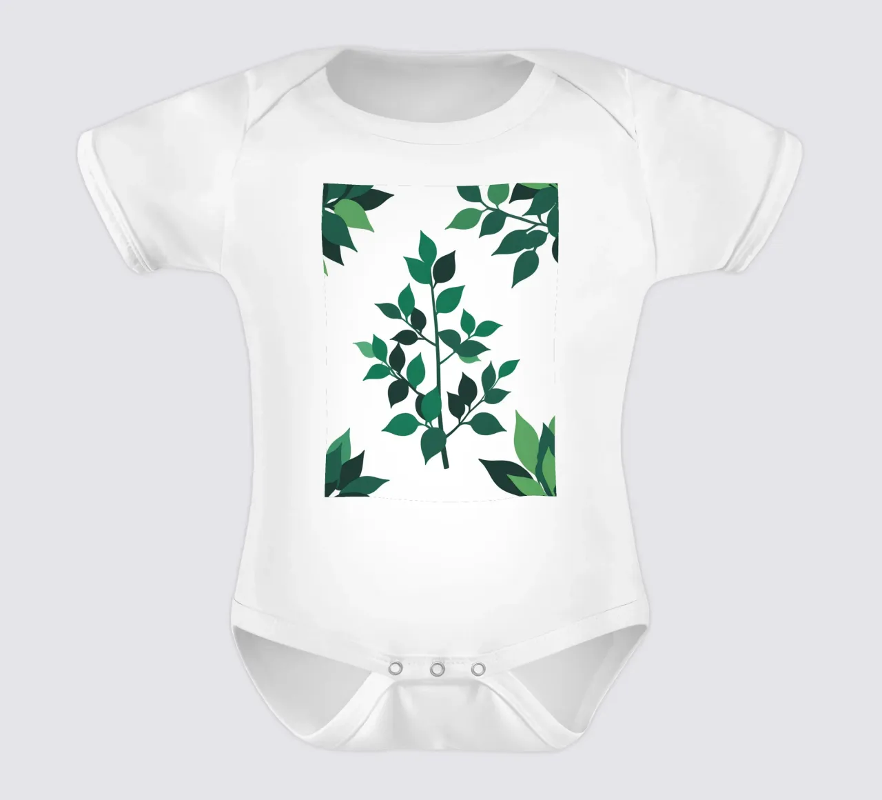 Pianta di giada body neonato maniche corte da Botanical Gallery
