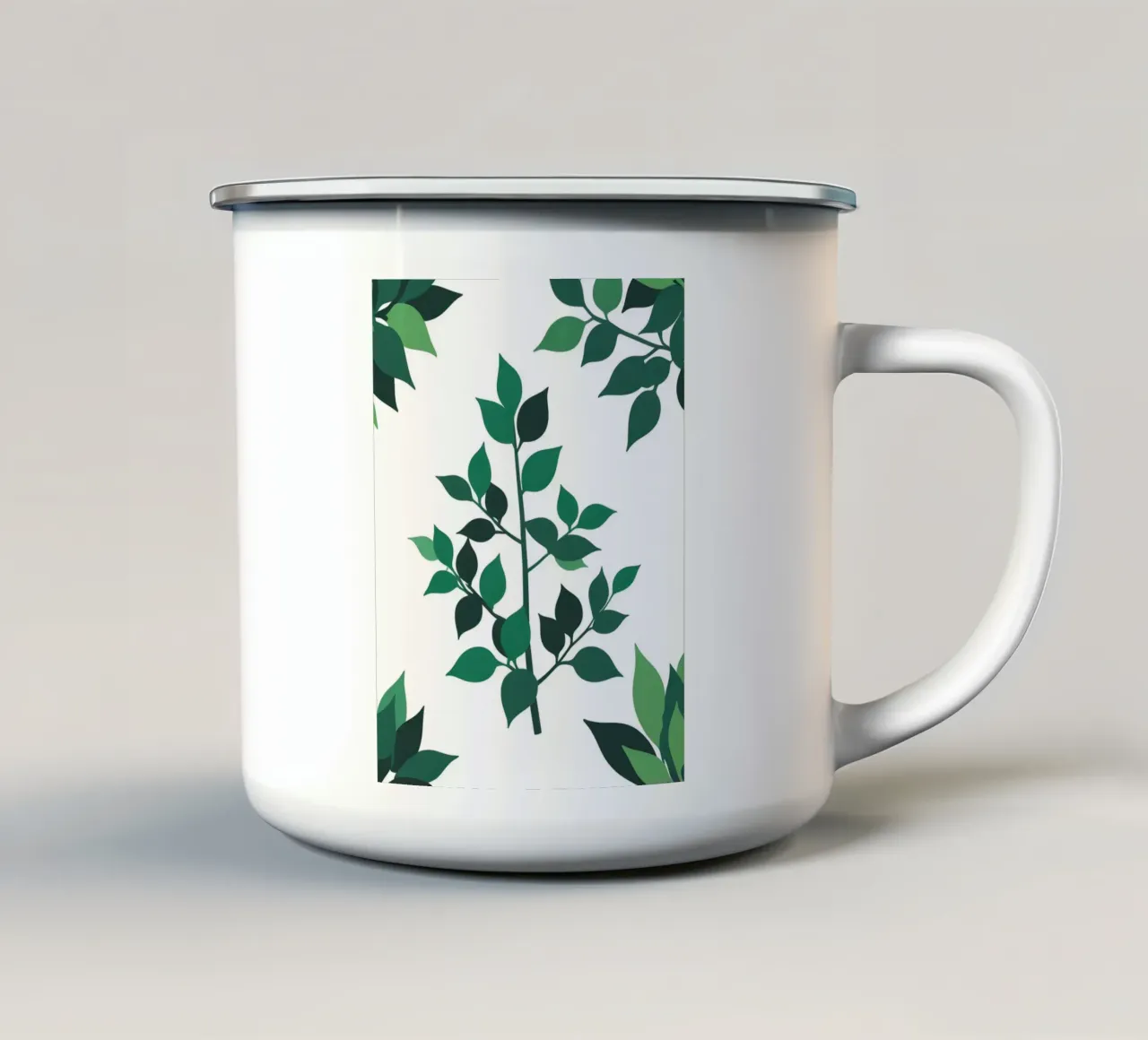 Pianta di giada tazza in smalto da Botanical Gallery