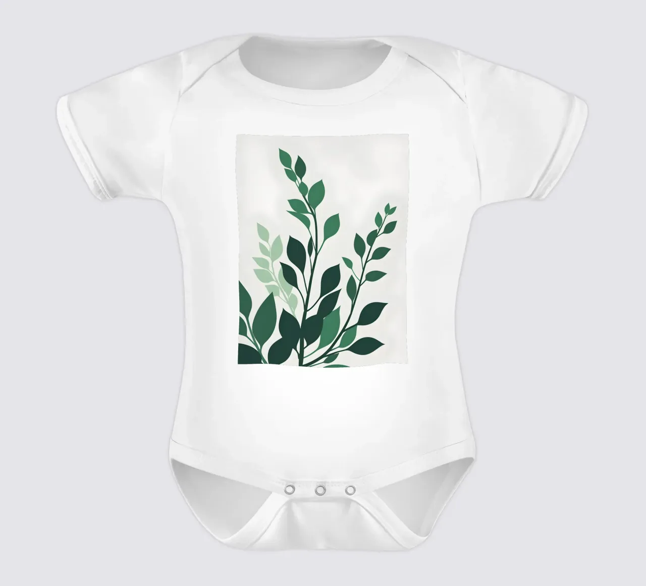 Pianta di giada body neonato maniche corte da Botanical Gallery