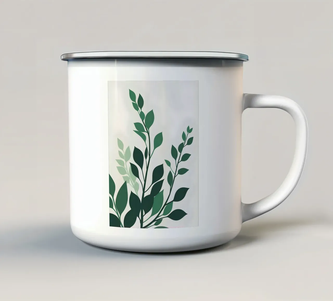 Pianta di giada tazza in smalto da Botanical Gallery
