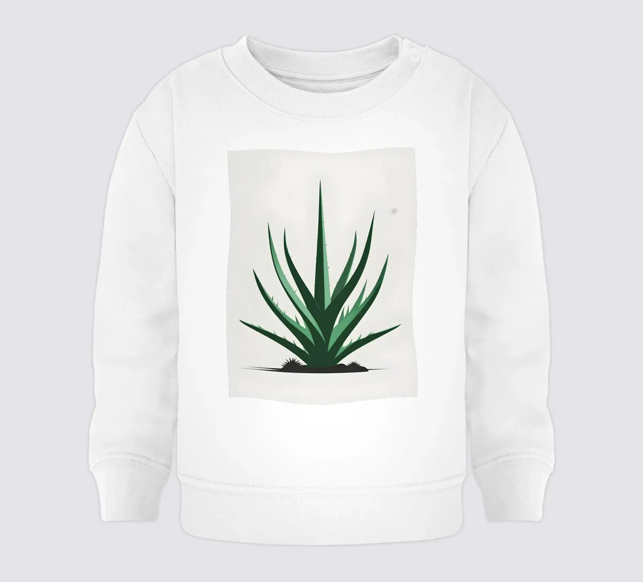 Forma dell'aloe felpa neonato da Botanical Gallery