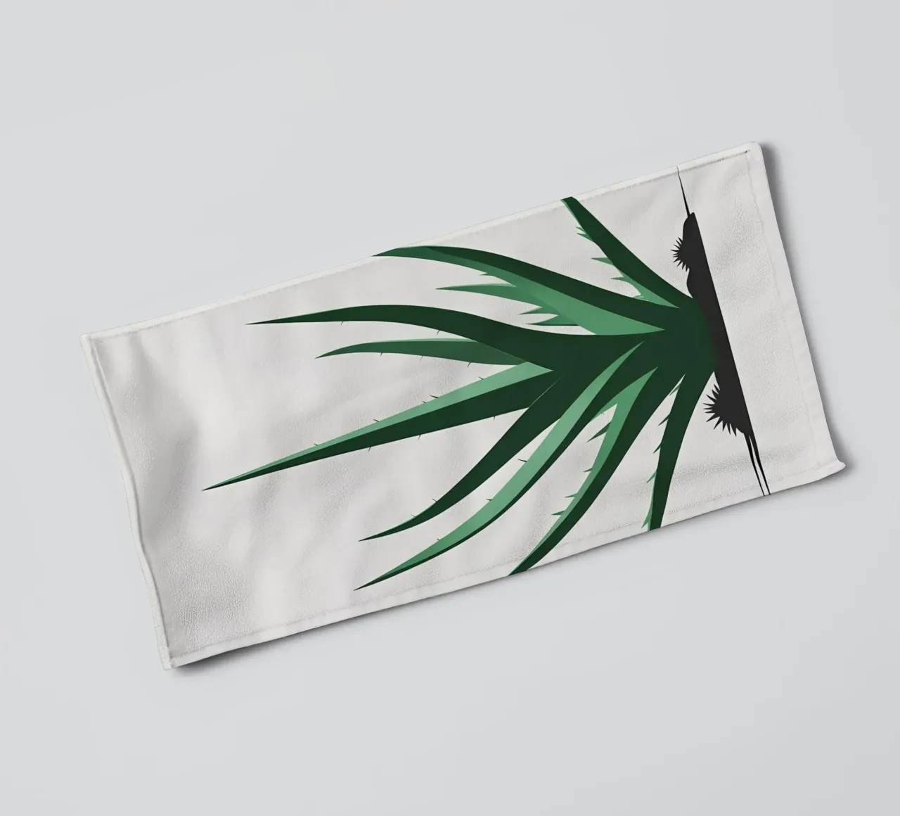 Aloe Shape towel by Botanical Gallery