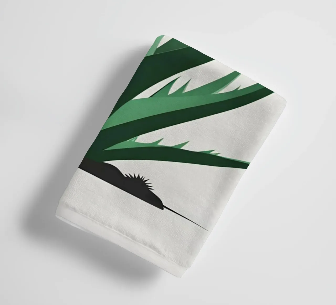 Aloe Shape towel by Botanical Gallery