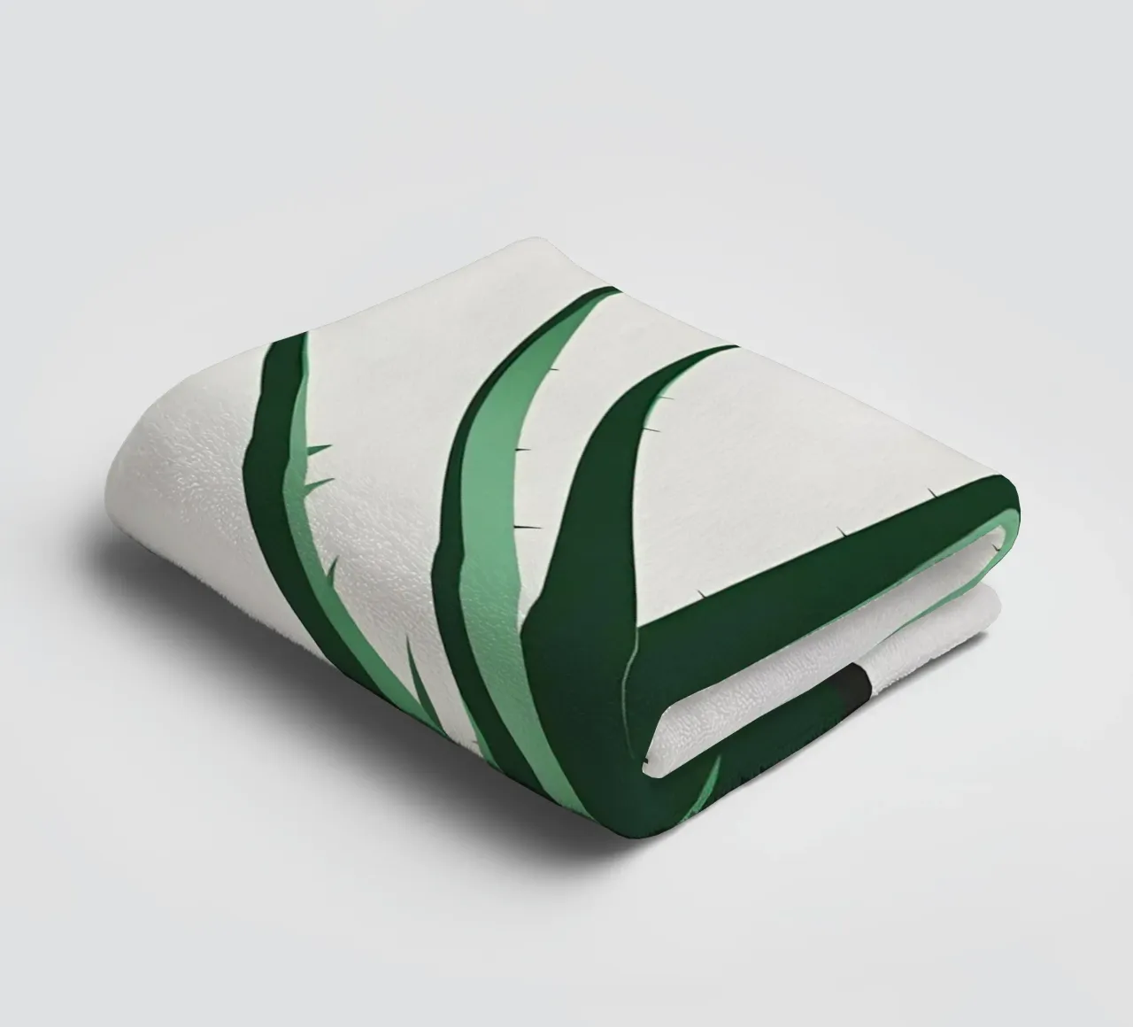 Aloe Shape towel by Botanical Gallery