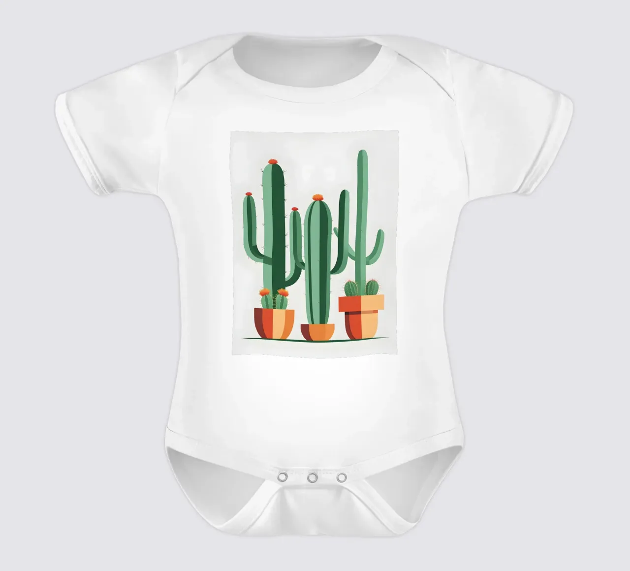 Barrel Cactus body neonato maniche corte da Botanical Gallery