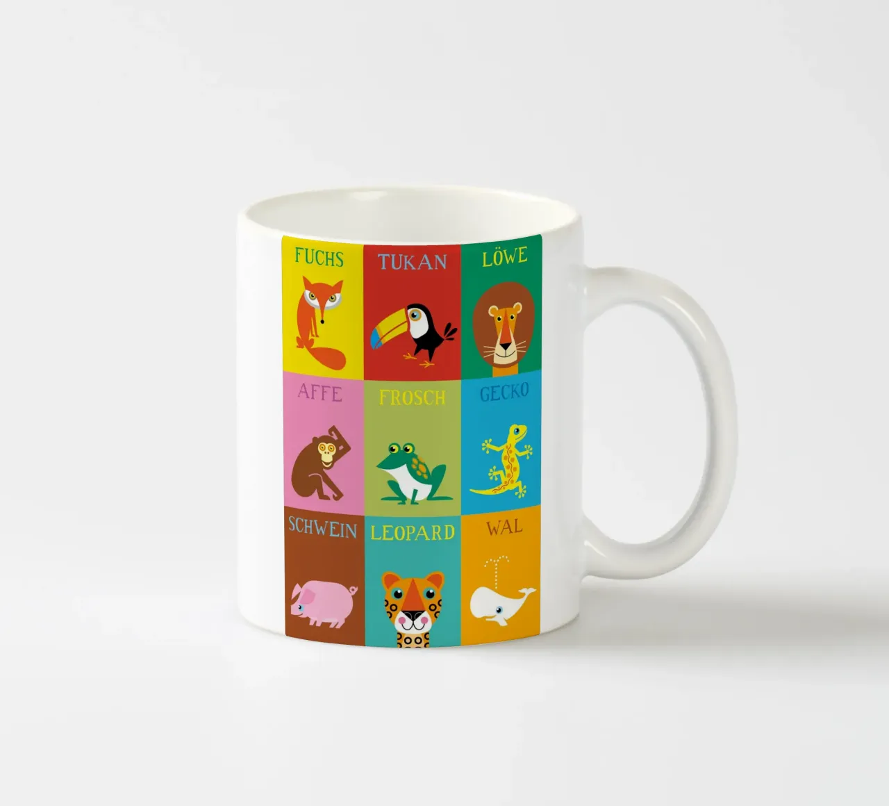 Animals ceramic mug by Looks n Brains