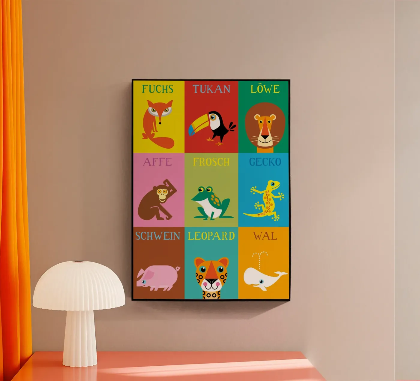 Animals acrylic glass by Looks n Brains