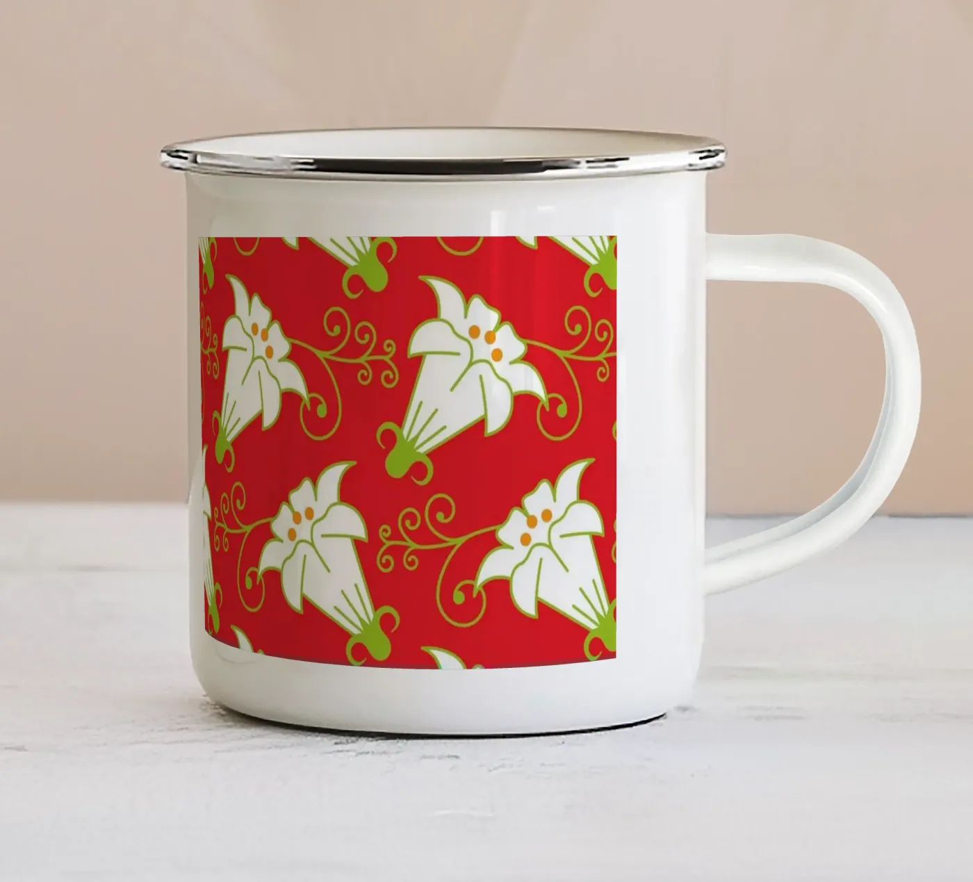 Sample 11 enamel mug by Looks n Brains