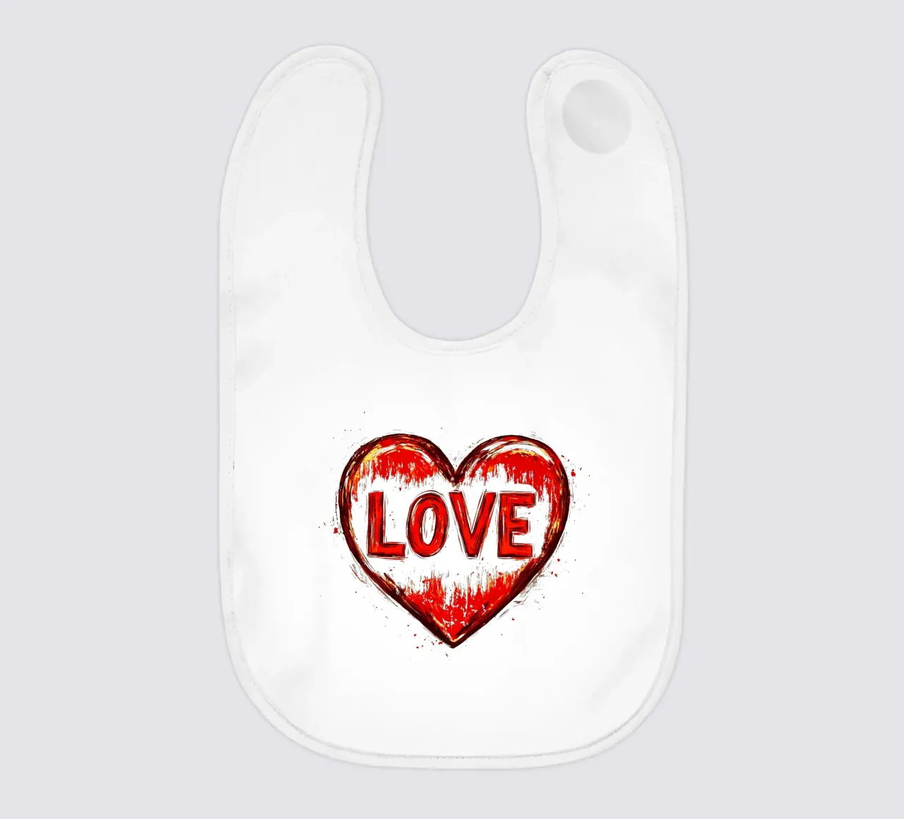 Design a cuore d'amore bavaglino da Autofocus