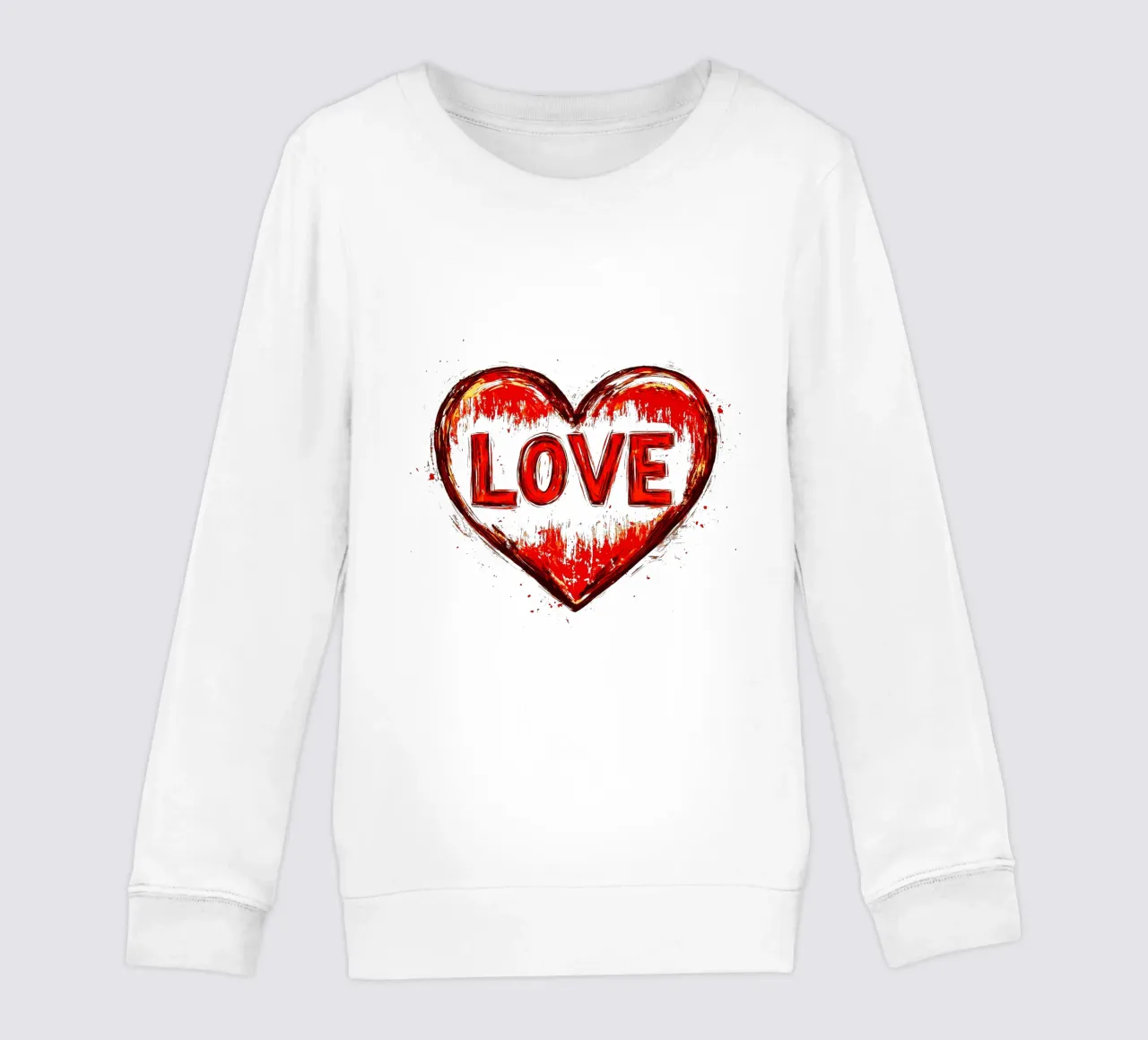 Design a cuore d'amore felpa bambino da Autofocus