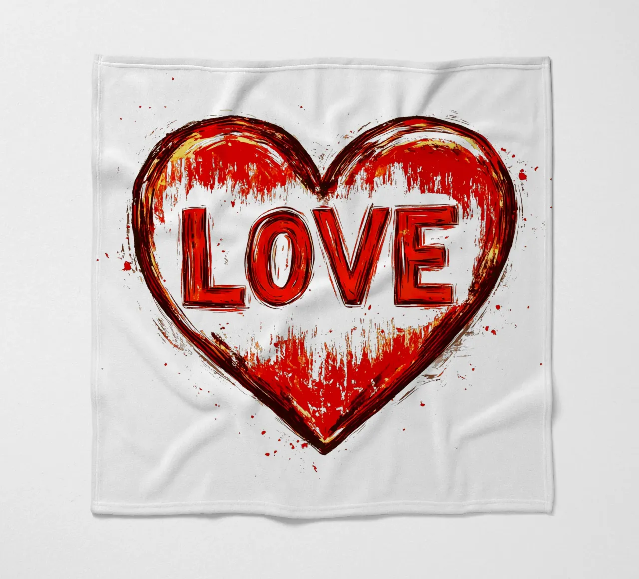 Design a cuore d'amore coperta in pile da Autofocus