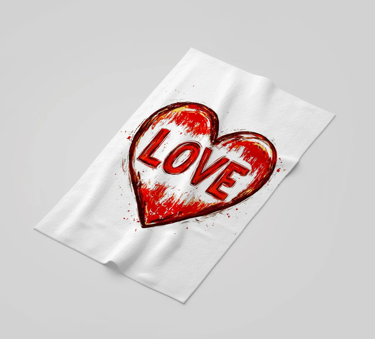 Design a cuore d'amore telo mare da Autofocus
