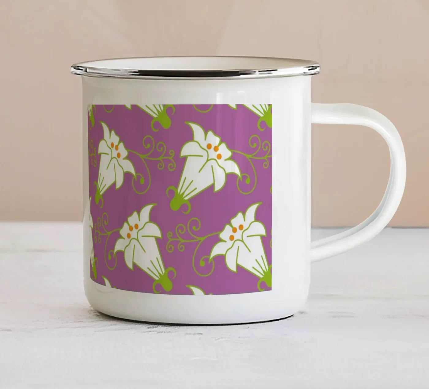 Sample 12 enamel mug by Looks n Brains