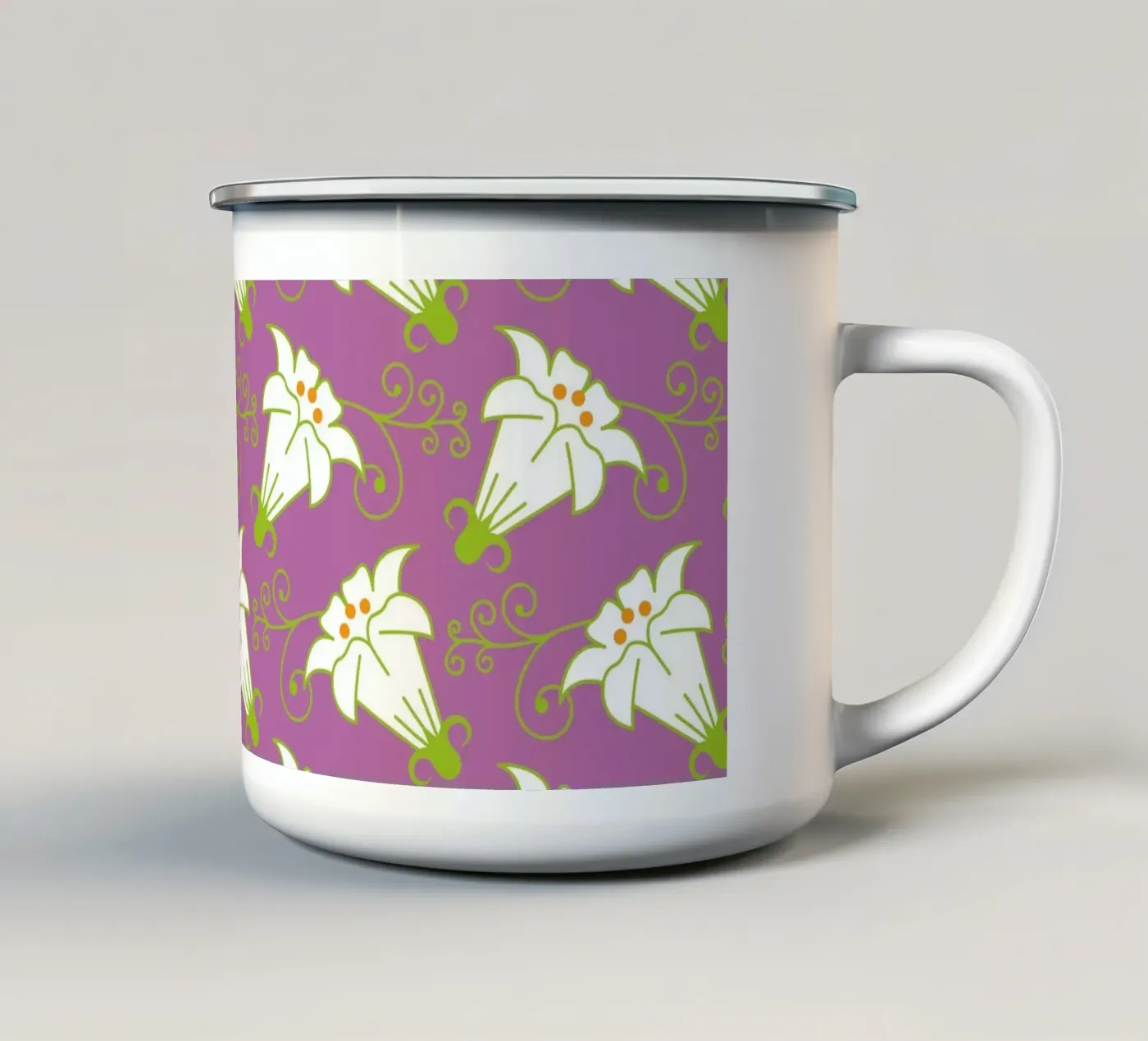 Sample 12 enamel mug by Looks n Brains