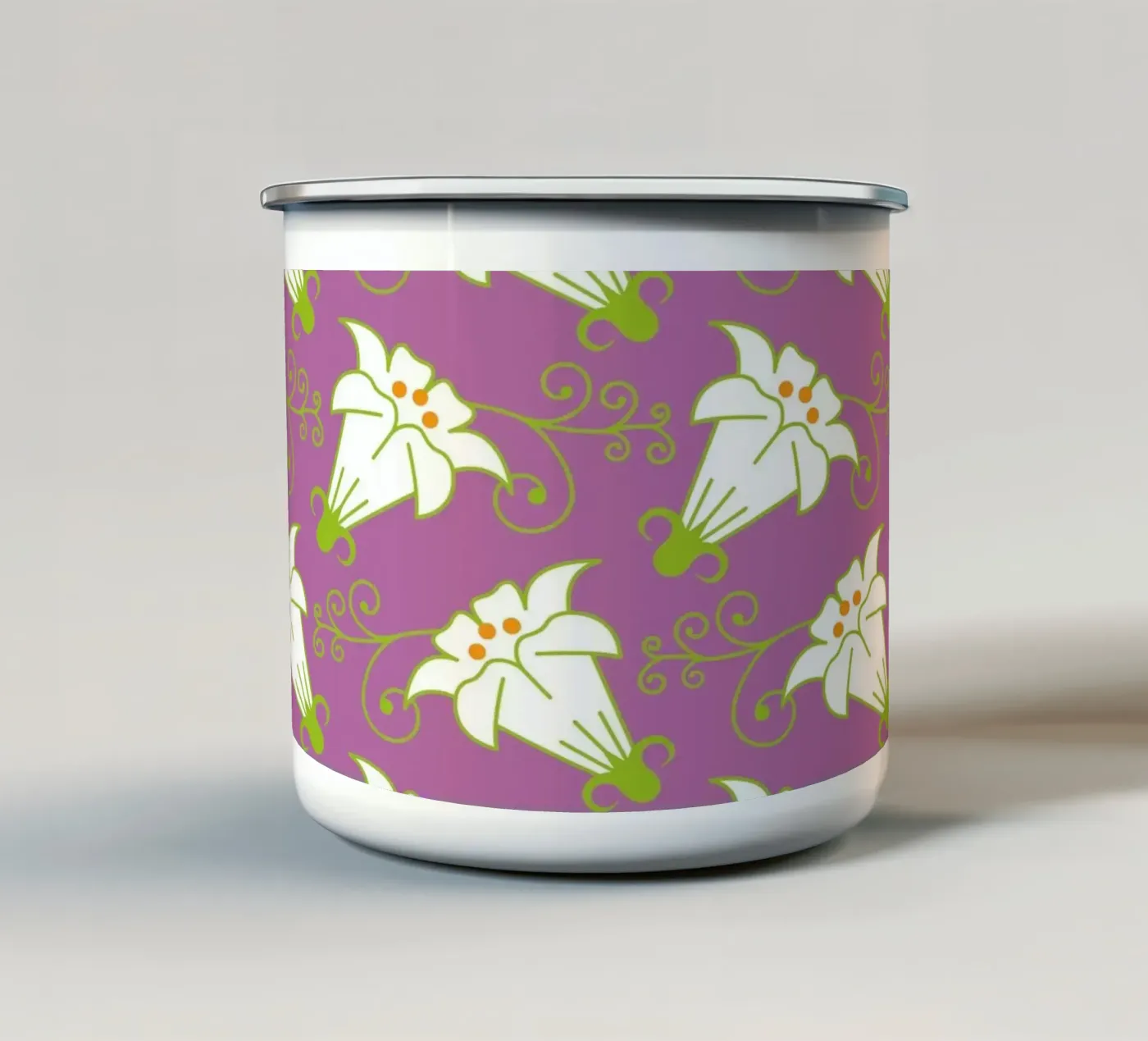 Sample 12 enamel mug by Looks n Brains