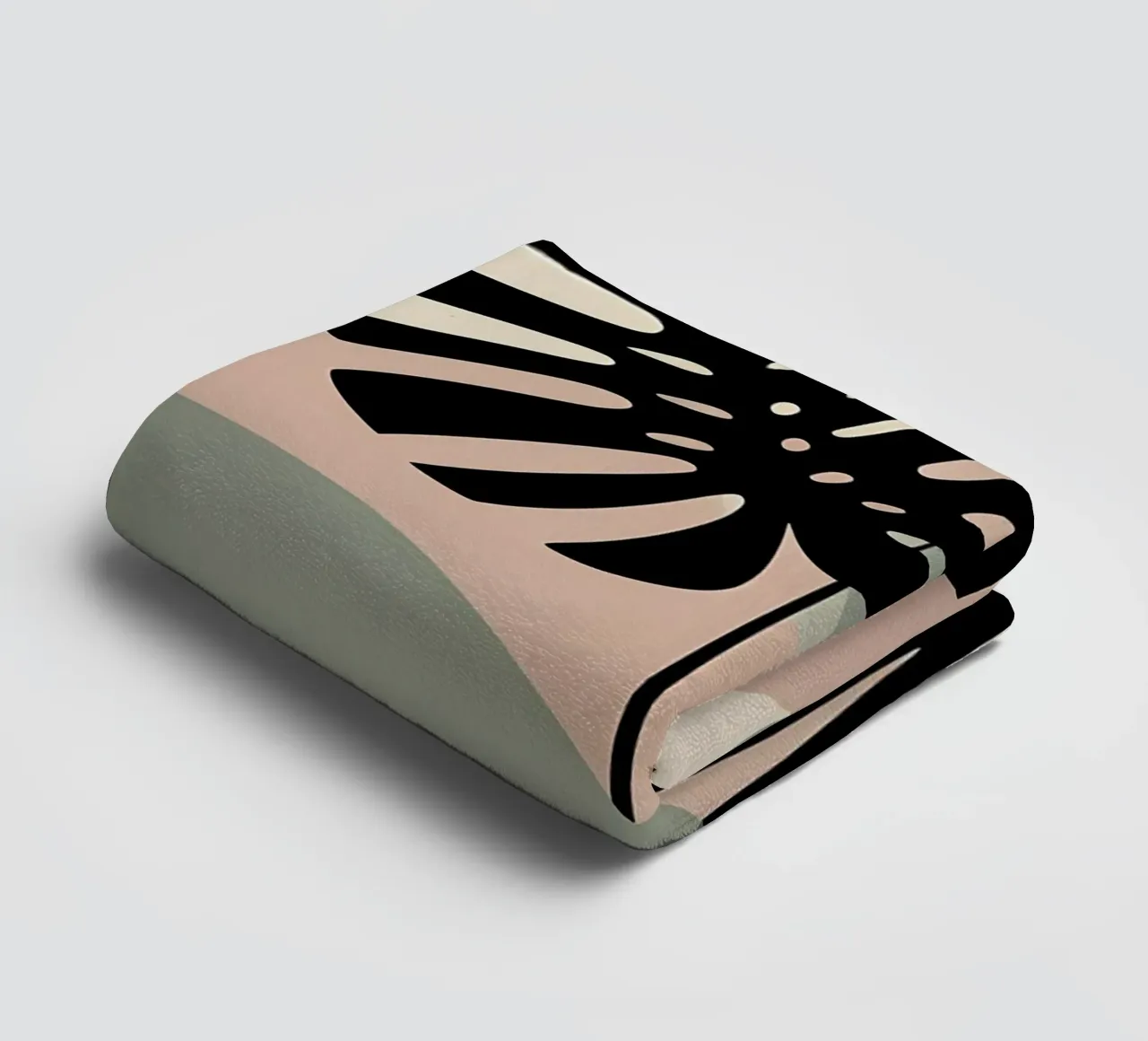 Foglie di Monstera minimaliste con forme astratte pastello morbide asciugamano da bagno da Bloom And Brush