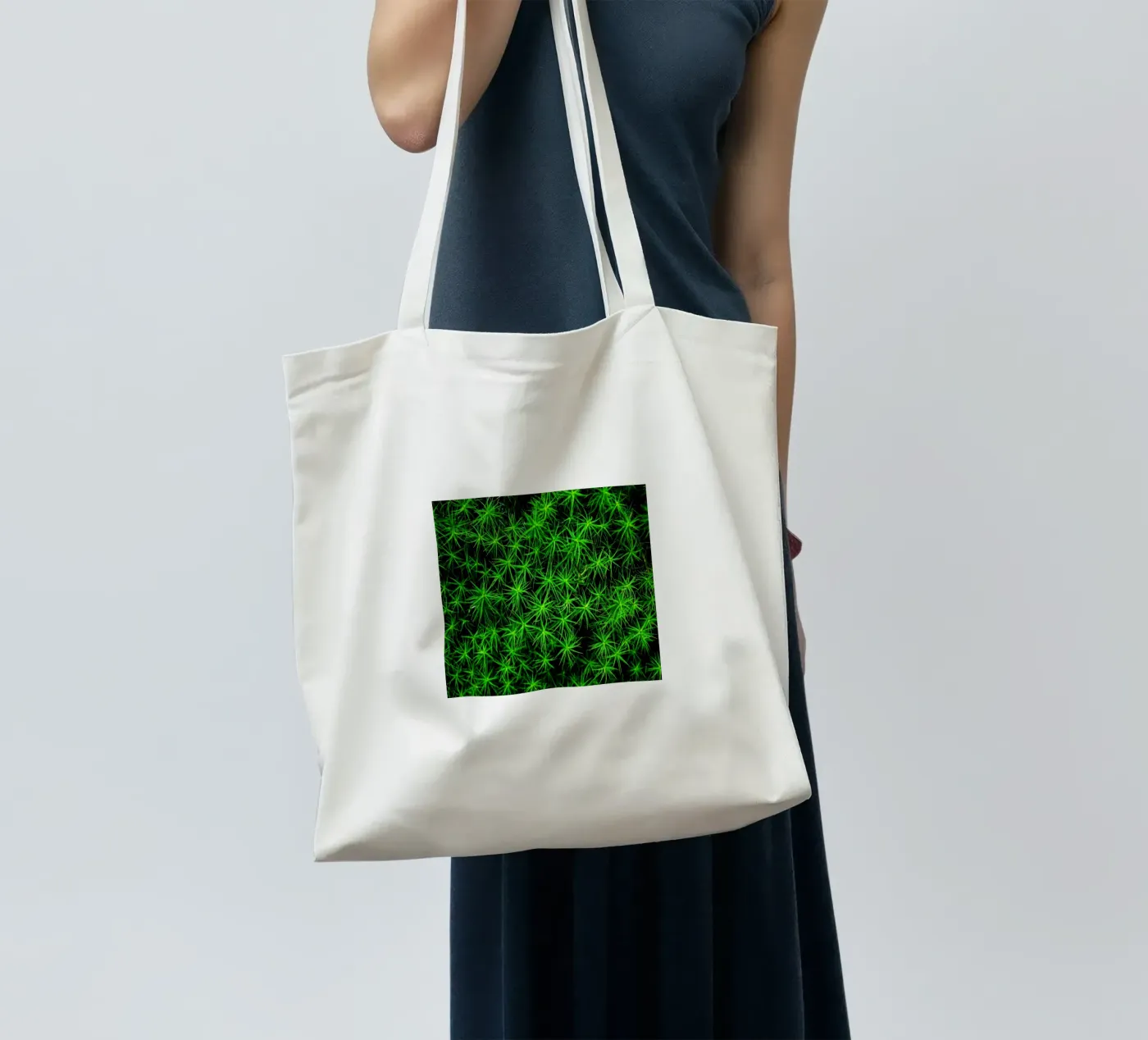 Moss pattern tote bag by Fjöllart