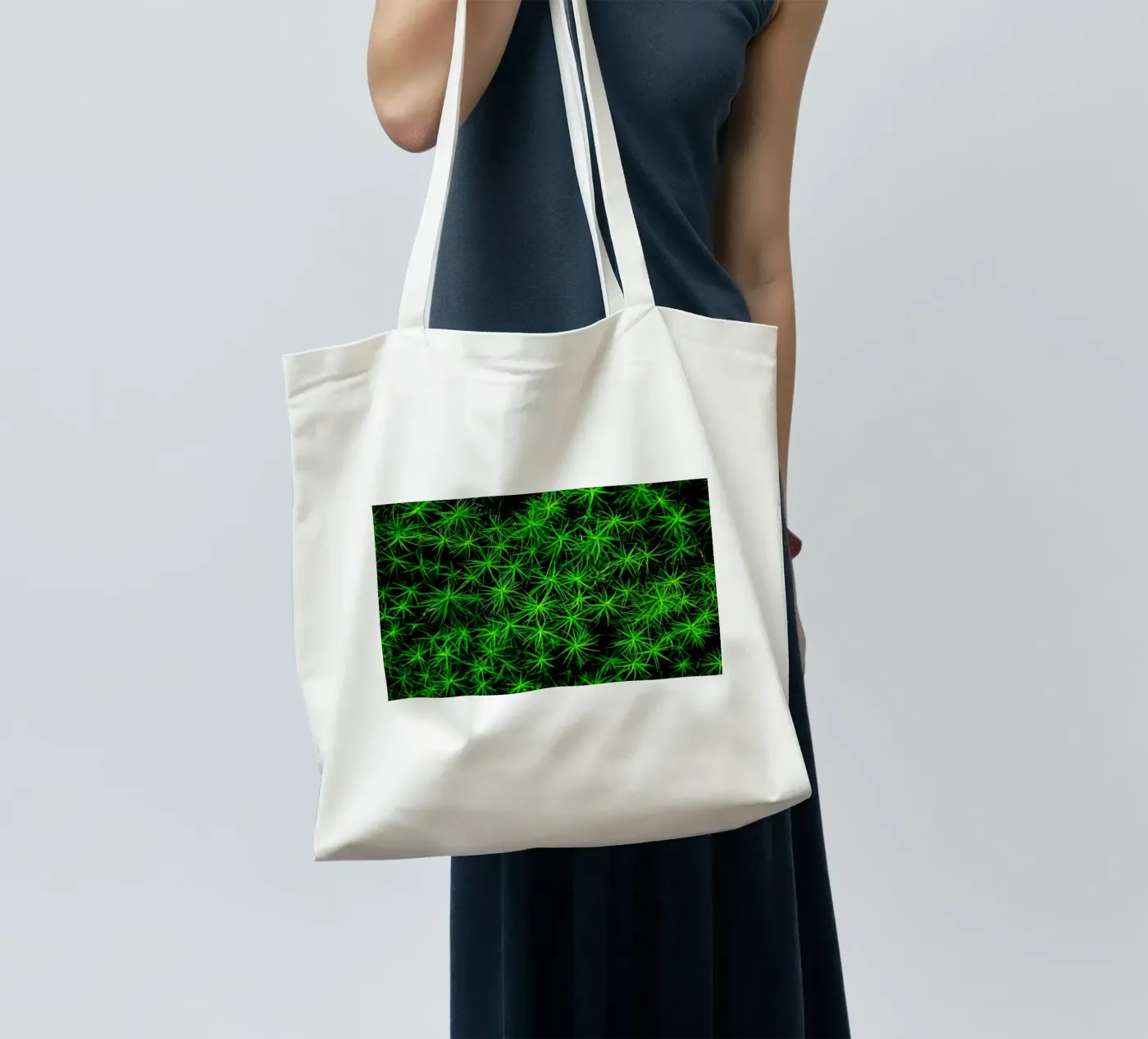 Moss pattern tote bag by Fjöllart