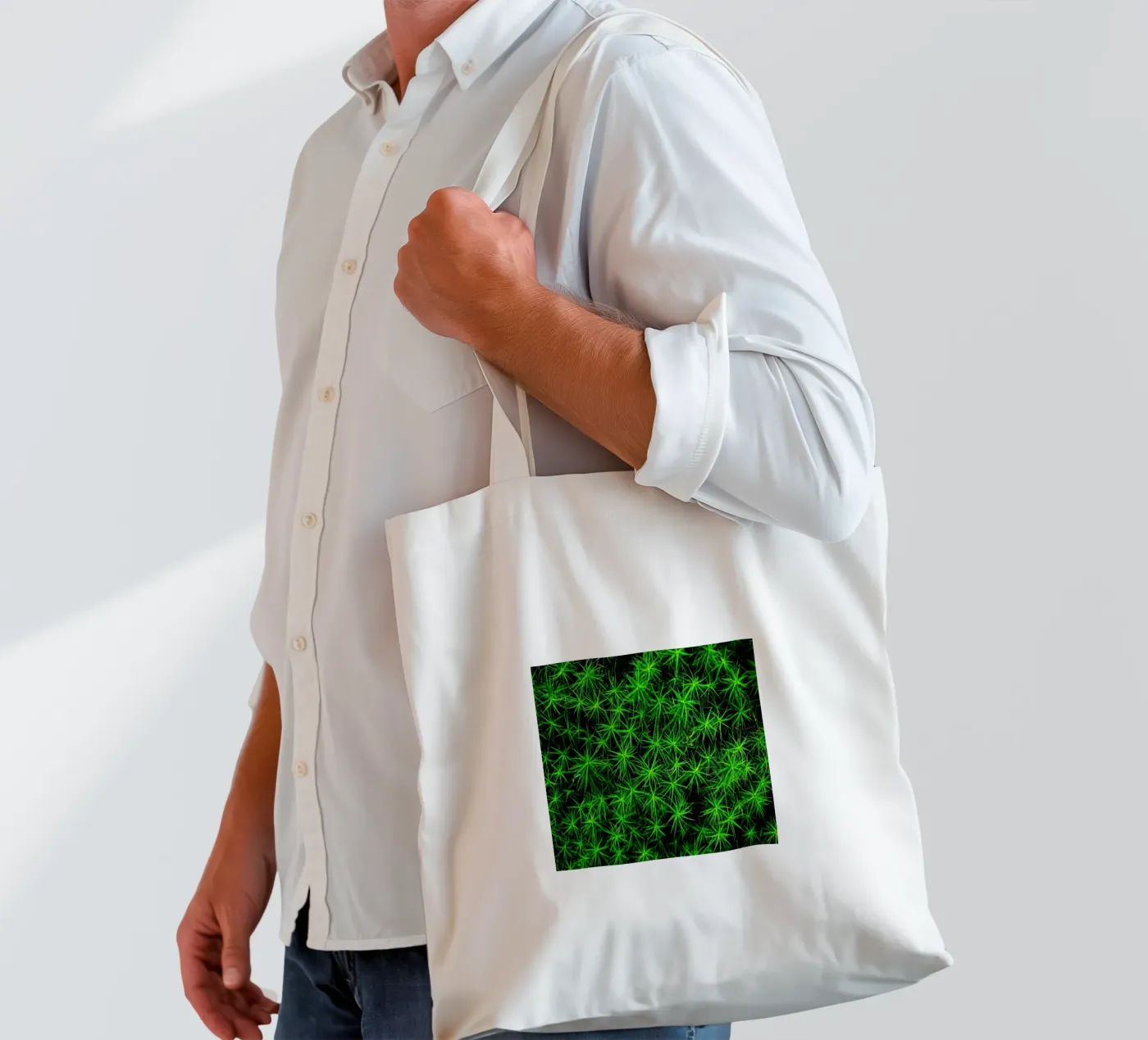 Moss pattern Jutebeutel von Fjöllart