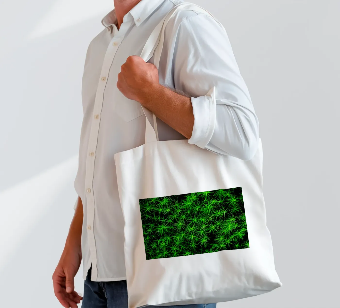 Moss pattern Jutebeutel von Fjöllart