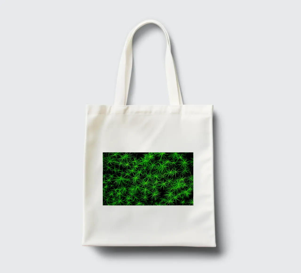 Moss pattern borsa in juta da Fjöllart