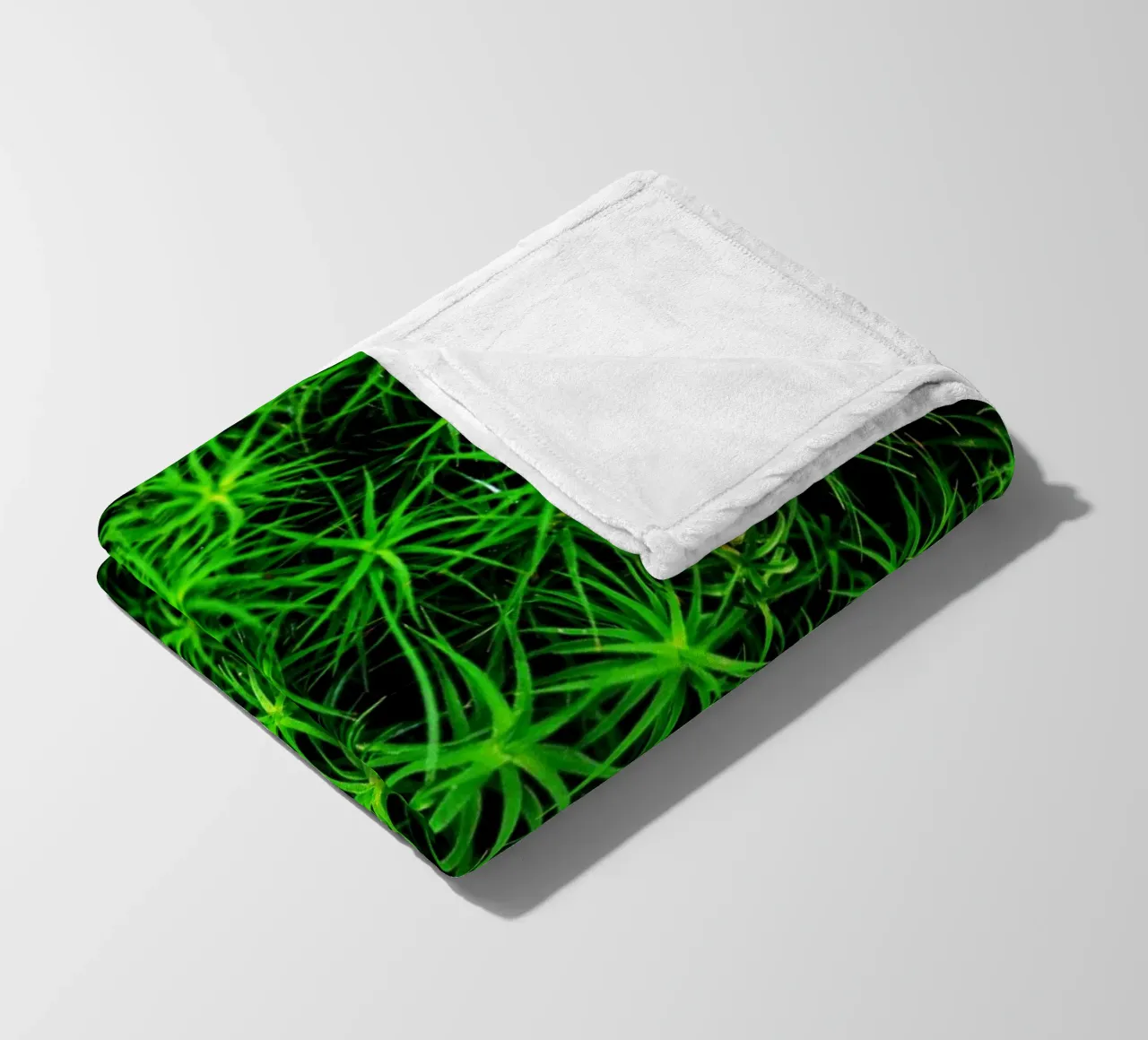 Moss pattern Fleecedecke von Fjöllart