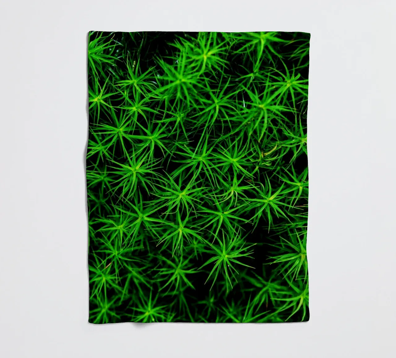 Moss pattern Fleecedecke von Fjöllart