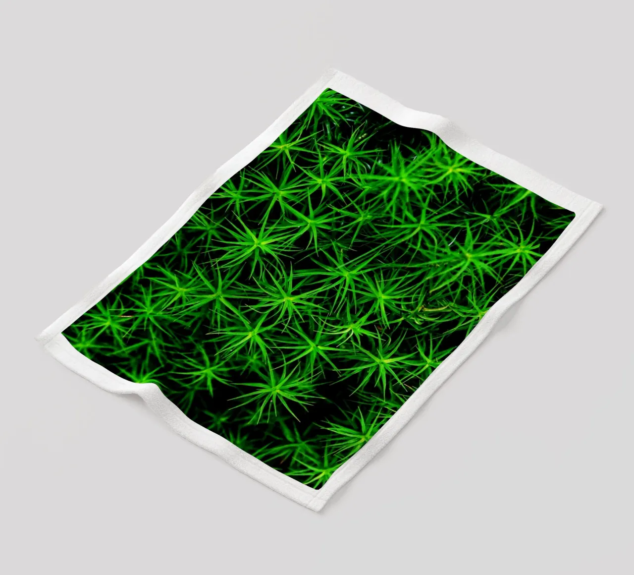 Moss pattern Fleecedecke von Fjöllart