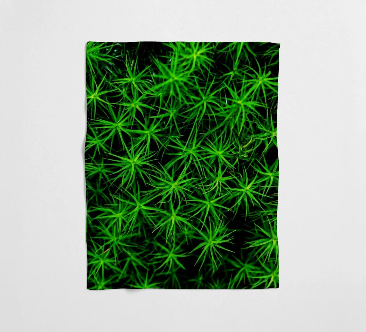 Moss pattern Fleecedecke von Fjöllart