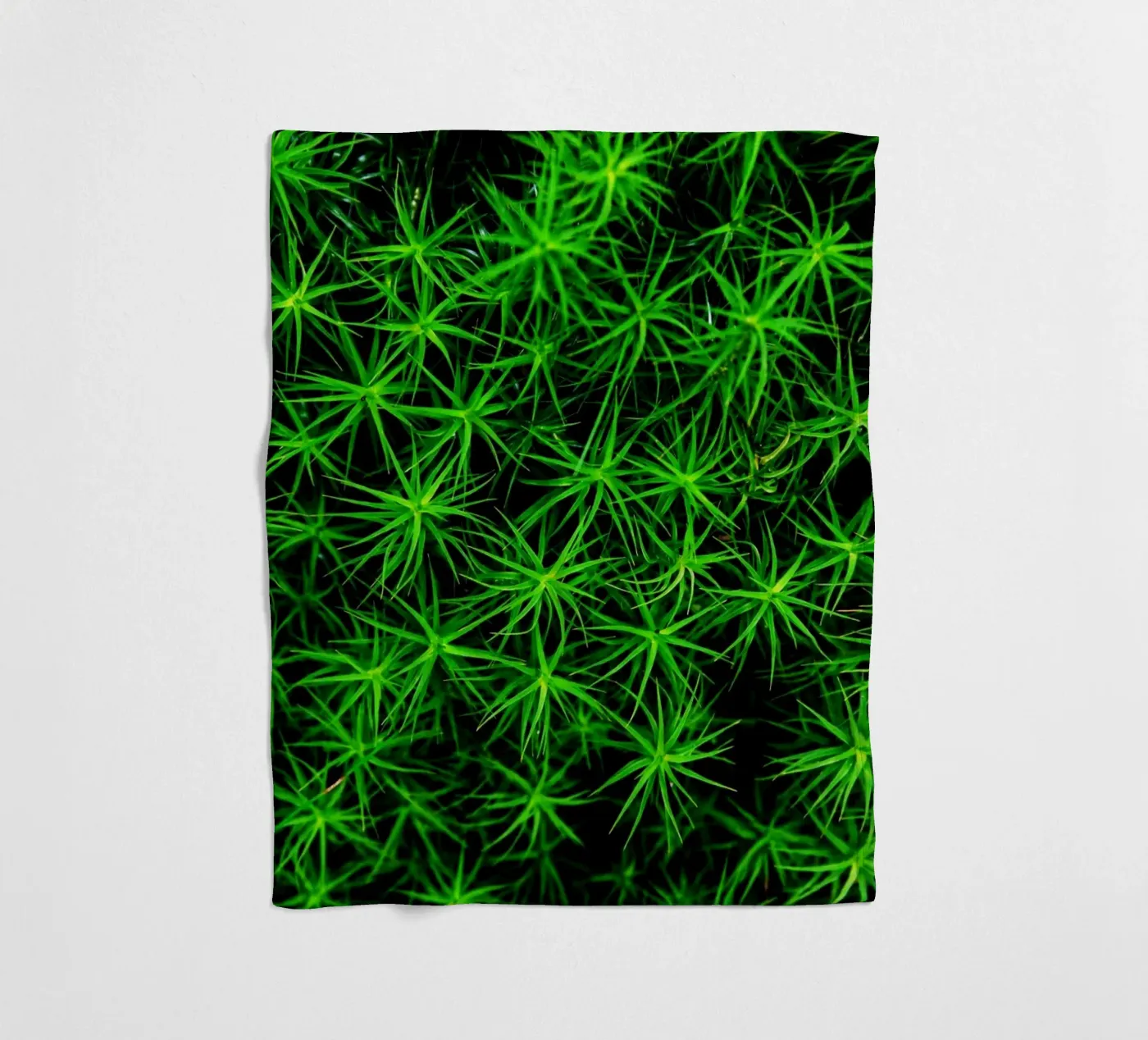 Moss pattern Fleecedecke von Fjöllart